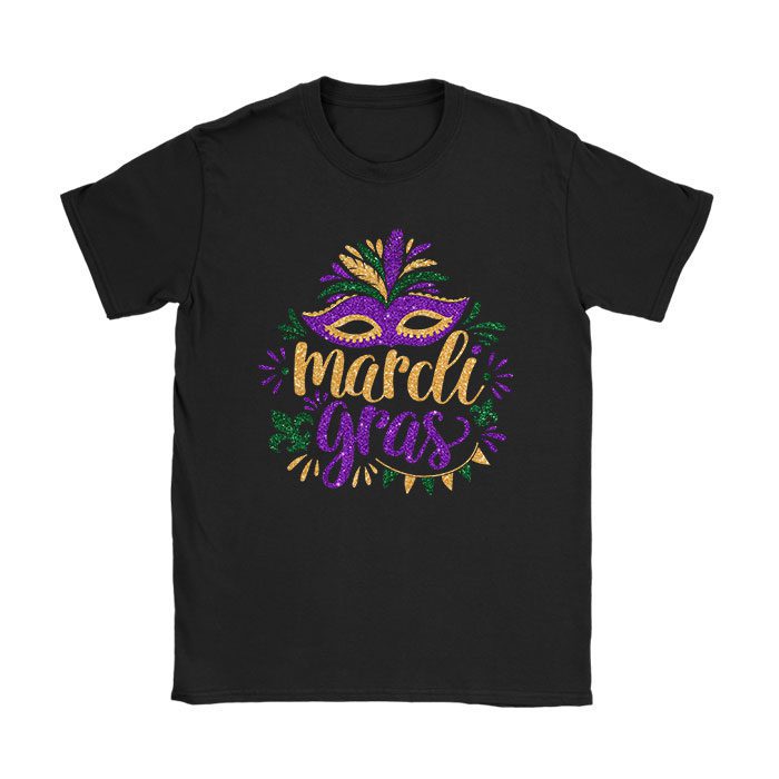 Mardi Gras Shirts For Women Kids Men Beads Mask Feathers Hat T-Shirt