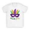 Mardi Gras Shirts For Women Kids Men Beads Mask Feathers Hat T-Shirt
