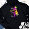 Mardi Grawr T-Rex Dino Toddler Kids Mardi Gras Boys Gift Hoodie