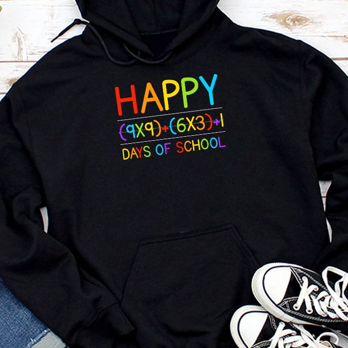 Math Formula 100 Days Of School Funny Math Teacher 100th Day Hoodie