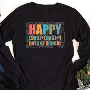 Math Formula 100 Days Of School Funny Math Teacher 100th Day Longsleeve Tee 1 4