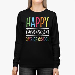 Math Formula 100 Days Of School Funny Math Teacher 100th Day Longsleeve Tee 2