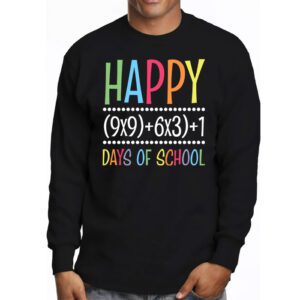 Math Formula 100 Days Of School Funny Math Teacher 100th Day Longsleeve Tee 3