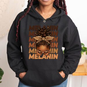 Melanin Afro Natural Hair Queen Cute Black Girl Magic Gift Hoodie 1 3