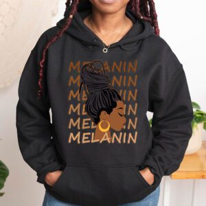 Melanin Afro Natural Hair Queen Cute Black Girl Magic Gift Hoodie 1