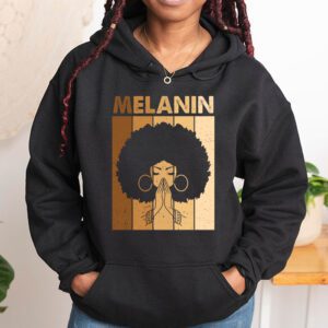 Melanin Afro Natural Hair Queen Cute Black Girl Magic Gift Hoodie 1 4