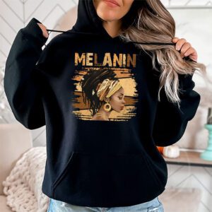 Melanin Afro Natural Hair Queen Cute Black Girl Magic Gift Hoodie 2 2