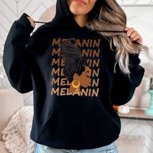 Melanin Afro Natural Hair Queen Cute Black Girl Magic Gift Hoodie 2