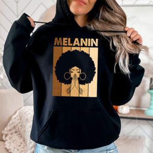 Melanin Afro Natural Hair Queen Cute Black Girl Magic Gift Hoodie 2 4