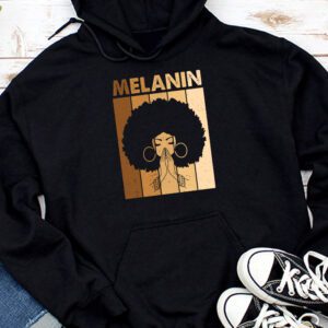 Melanin Afro Natural Hair Queen Cute Black Girl Magic Gift Hoodie