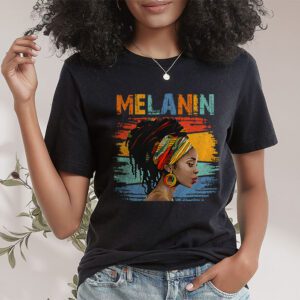 Melanin Afro Natural Hair Queen Cute Black Girl Magic Gift T Shirt 1 1