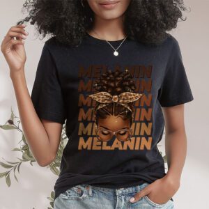 Melanin Afro Natural Hair Queen Cute Black Girl Magic Gift T Shirt 1 3