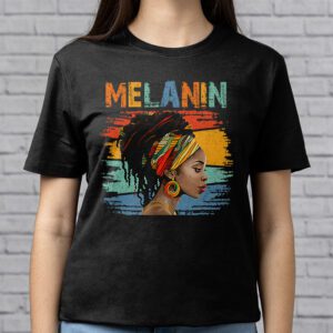 Melanin Afro Natural Hair Queen Cute Black Girl Magic Gift T Shirt 2 1