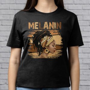 Melanin Afro Natural Hair Queen Cute Black Girl Magic Gift T Shirt 2 2