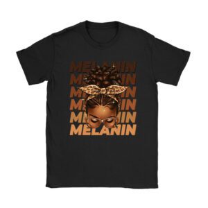 Melanin Afro Natural Hair Queen Cute Black Girl Magic Gift T-Shirt
