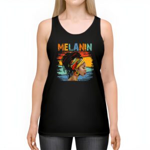 Melanin Afro Natural Hair Queen Cute Black Girl Magic Gift Tank Top 2 1