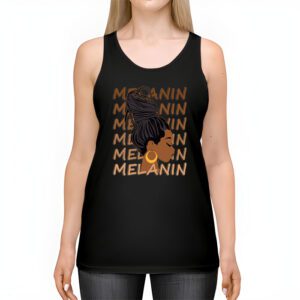 Melanin Afro Natural Hair Queen Cute Black Girl Magic Gift Tank Top 2