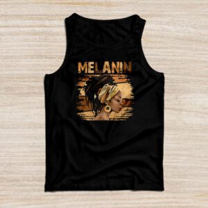 Melanin Afro Natural Hair Queen Cute Black Girl Magic Gift Tank Top