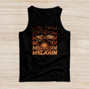 Melanin Afro Natural Hair Queen Cute Black Girl Magic Gift Tank Top