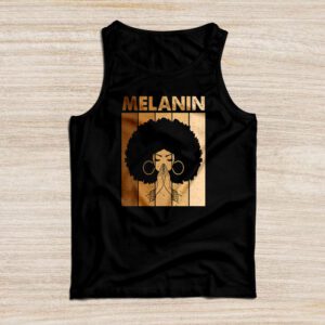 Melanin Afro Natural Hair Queen Cute Black Girl Magic Gift Tank Top