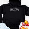 Men Girl Dad Est 2024 Newborn Daddy Father baby girl Hoodie
