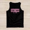 Men Girl Dad Est 2024 Newborn Daddy Father baby girl Tank Top