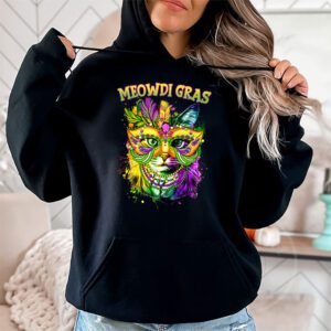 Meowdi Gras Mardi Gras Cat Lover New Orleans Louisiana USA Hoodie 1