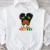 Messy Bun Hair I Am Black History African American Women Hoodie