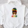 Messy Bun Hair I Am Black History African American Women Hoodie