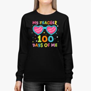 My Teacher Survived 100 Days of Me Happy 100th Day Of School Longsleeve Tee 2 3