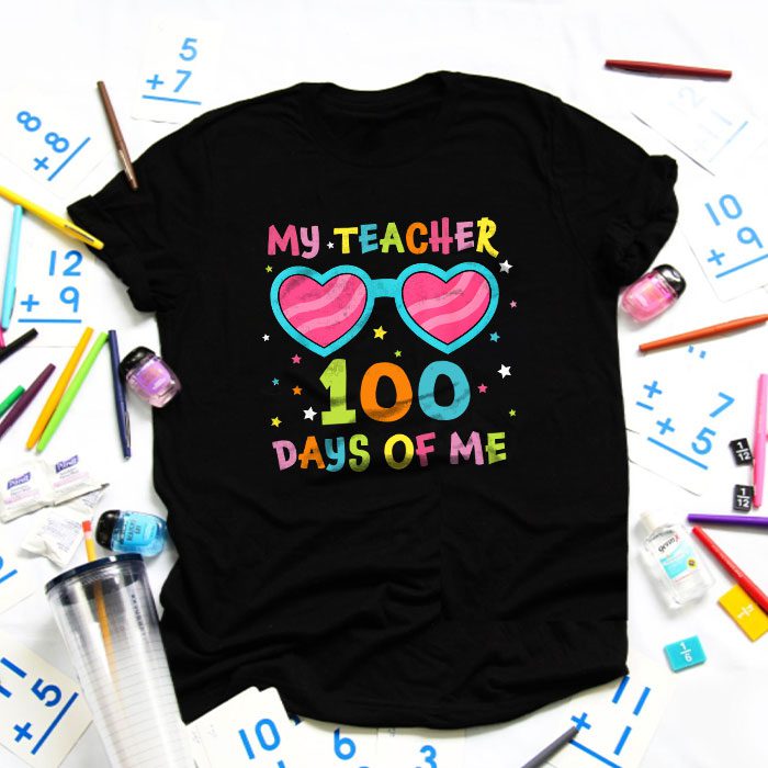 My Teacher Survived 100 Days of Me Happy 100th Day Of School T-Shirt