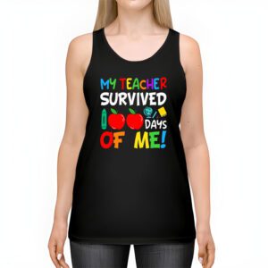 My Teacher Survived 100 Days of Me Happy 100th Day Of School Tank Top 2 1