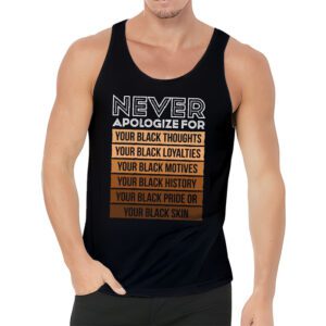 Never Apologize Black History Month BLM Melanin Pride Afro T Shirt 3 2