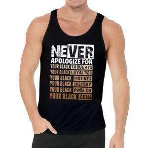 Never Apologize Black History Month BLM Melanin Pride Afro T Shirt 3 3