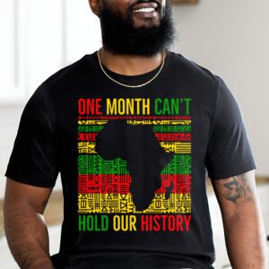 One Month Cant Hold Our History Pan African Black History T Shirt 2 3