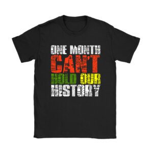 One Month Cant Hold Our History Pan African Black History T-Shirt