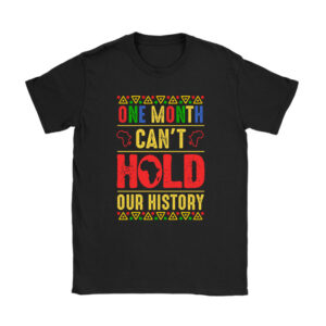 One Month Cant Hold Our History Pan African Black History T-Shirt