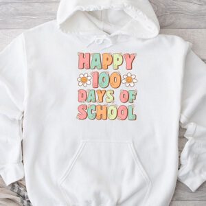 Retro 100 Days of School Teachers Kids Groovy 100th Day Hoodie