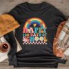Retro 100 Days of School Teachers Kids Groovy 100th Day Longsleeve Tee
