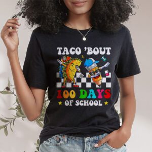 Retro Groovy 100th Day Teacher Taco Bout 100 Days of School T Shirt 1 14