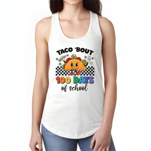 Retro Groovy 100th Day Teacher Taco Bout 100 Days of School T Shirt 1 7