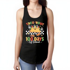 Retro Groovy 100th Day Teacher Taco Bout 100 Days of School T Shirt 1 8