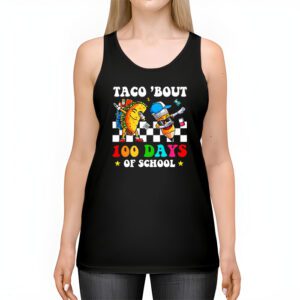 Retro Groovy 100th Day Teacher Taco Bout 100 Days of School T Shirt 2 9