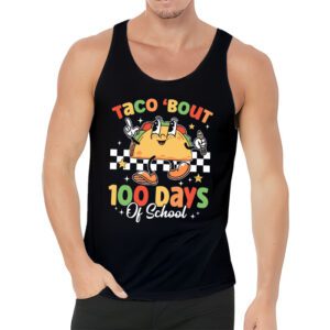 Retro Groovy 100th Day Teacher Taco Bout 100 Days of School T Shirt 3 8