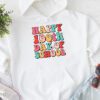 Retro Groovy Happy 100 Days Of School Teacher And Student Hoodie