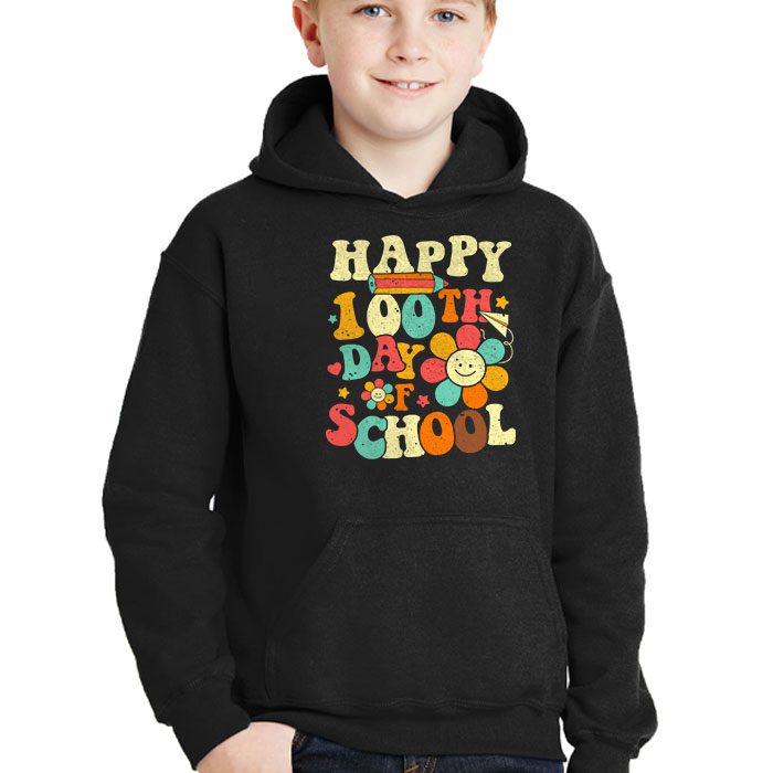Retro-Groovy-Happy-100-Days-Of-School-Teacher-And-Student-Hoodie-2 Retro Groovy Happy 100 Days Of School Teacher And Student Hoodie 2 2