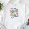 Retro Groovy Happy 100 Days Of School Teacher And Student Hoodie