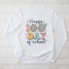 Retro Groovy Happy 100 Days Of School Teacher And Student Longsleeve Tee