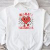 Retro Groovy Mama is My Valentine Cute Heart Boys Girls Kids Hoodie