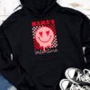 Retro Groovy Mama is My Valentine Cute Heart Boys Girls Kids Hoodie